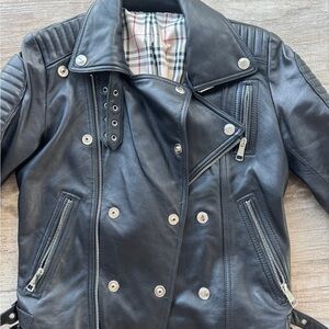 Black Leather Biker Jacket